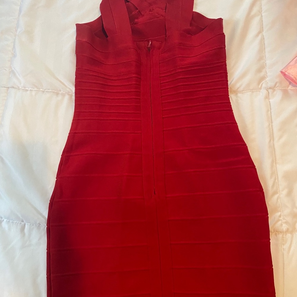 Red bandage dress